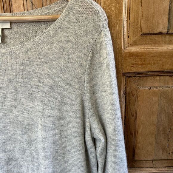 Joie Small Gray Boat Neck Sweater Knit Wool Cashmere Blend Long Sleeve‎ - Picture 6 of 9